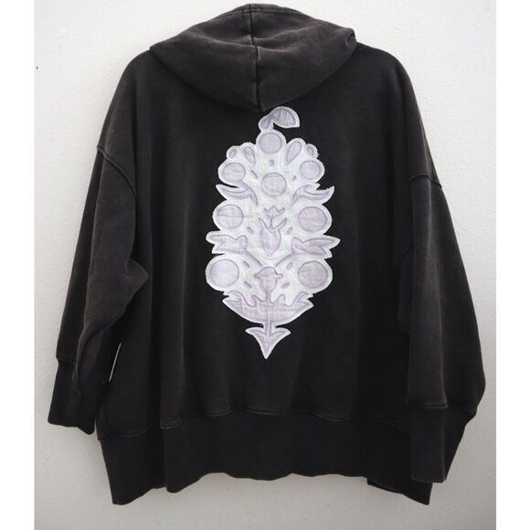 FP Movement OB1632414 WMN Sz XS Black Combo Sprint To The Finish Logo Hoodie - Picture 2 of 8